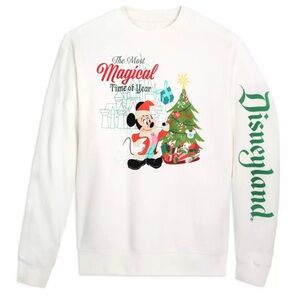 NEW Disneyland Mickey Mouse Santa Sweatshirt